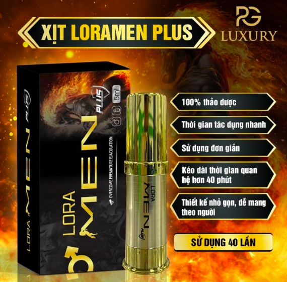 Chai xịt Lora Men chính hãng tăng cường sinh lý, kéo dài cực đỉnh